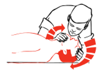 not breathing-unconscious-position