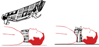 tie a bandage, scarf or a necktie over the newspaper to hold it in place